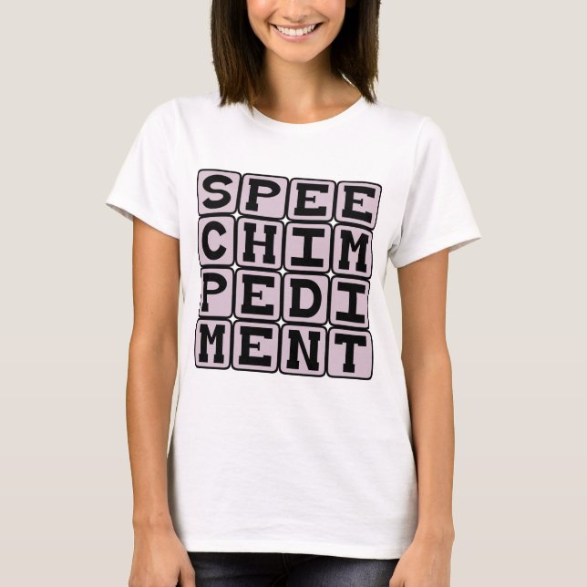 Camiseta Defeito de Fala, Tic Vocal (Frente)