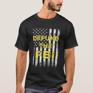 Camiseta Defenda A Bandeira Americana Do FBI
