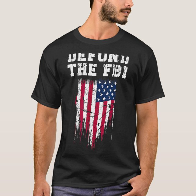 Camiseta Defenda a Corrupção Anti-FBI do FBI (Frente)