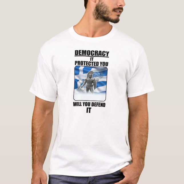 Camiseta Defenda a democracia (Frente)