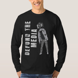 Camiseta Defenda A Prot De Lavagem Do Cérebro Da Mídia Fals
