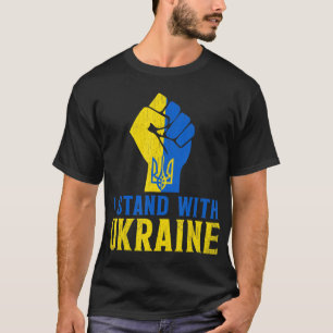 Camiseta Defenda a Ucrânia e ajude a Ucrânia homens mulhere