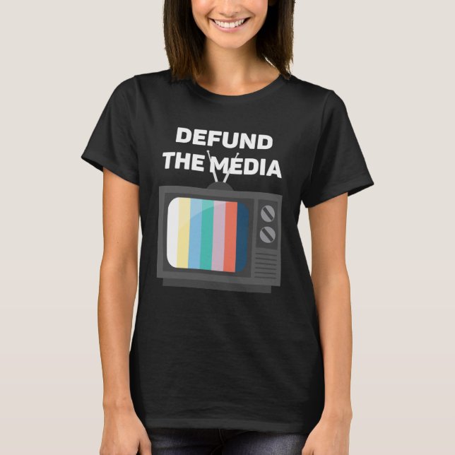 Camiseta Defenda A Vintagem Da Mídia (Frente)