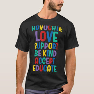 Camiseta Defenda Amor Apoio Aceite Seja Gentil Conscientiza