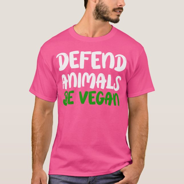 Camiseta Defenda Animais SEJA VEGANO presente (Frente)