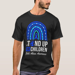 Camiseta Defenda as Crianças Pare com a Prevenção de Abuso