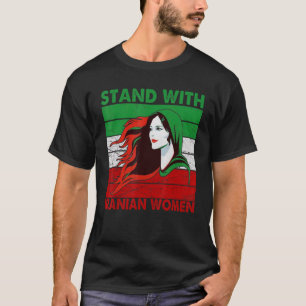 Camiseta Defenda As Mulheres Iranianas Que Bandeiras Irania