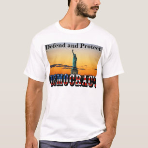 Camiseta Defenda e proteja a DEMOCRACIA
