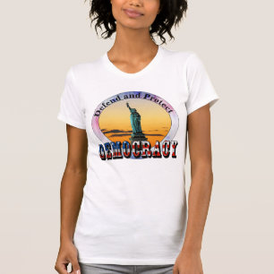 Camiseta Defenda e proteja a DEMOCRACIA