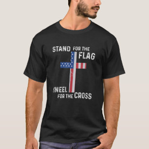 Camiseta Defenda O Cabelo De Bandeira Para A Fé Cruzada Us 