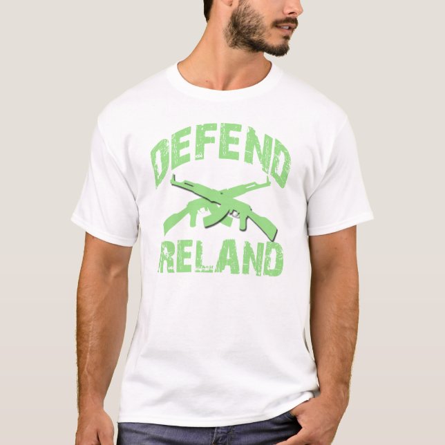 Camiseta DEFENDA o dia de IRELAND St Patrick (Frente)