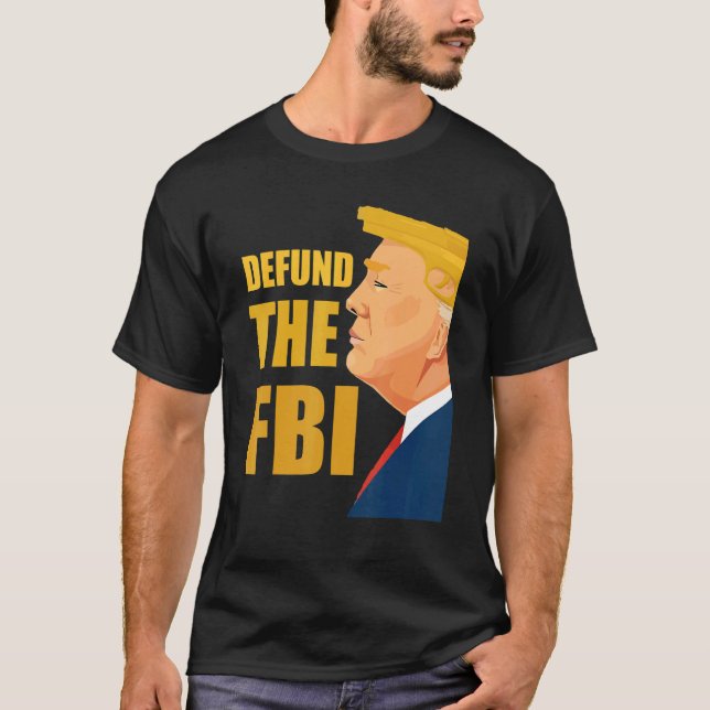 Camiseta Defenda o FBI Anti-FBI Corrupção bandeira american (Frente)