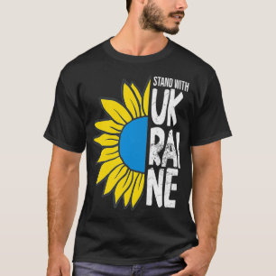 Camiseta Defenda-Se Com O Girassol Ucrânia Forte Vestuário