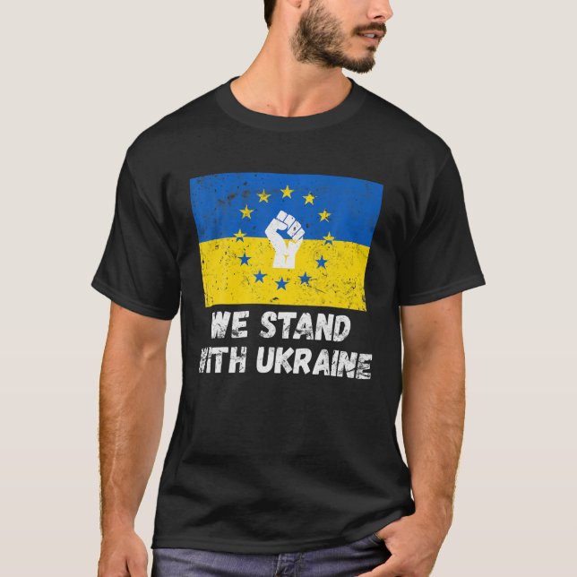Camiseta Defendemos Com A Ucrânia O Levantamento Da Pera Da (Frente)