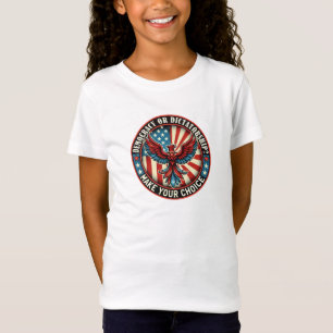 Camiseta Defender a democracia - democracia ou ditadura