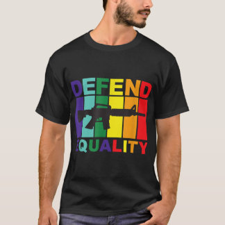 Camiseta Defender a igualdade - LGBT - Sinalizador de Gay -