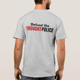 Camiseta Defender a liberdade e a liberdade da polícia de 