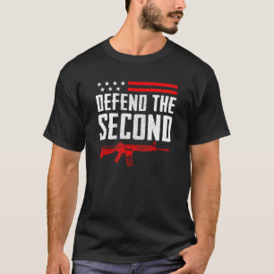 Camiseta Defender A Segunda Emenda Pro Gun Usa Ar15 Rifl