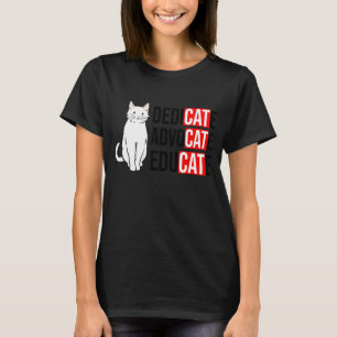 Camiseta Defender Advogar Educar Gato Dono de Gato Animal P