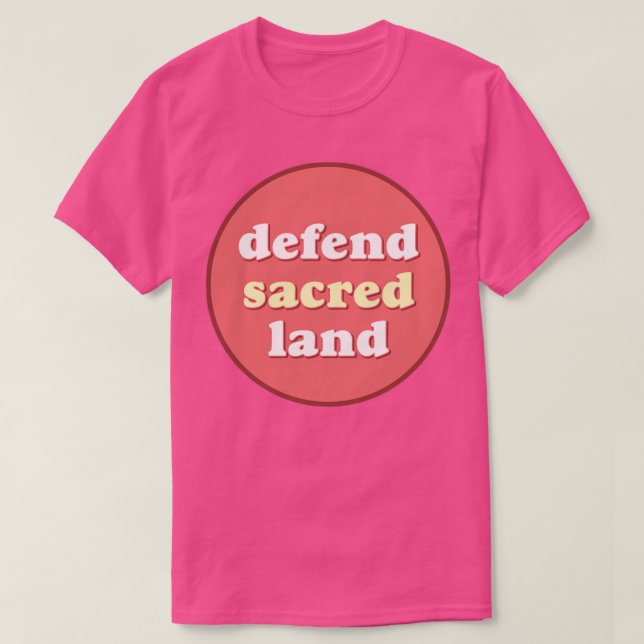 Camiseta Defender Comunidades Nativas de Indígenas Terrestr (Frente do Design)