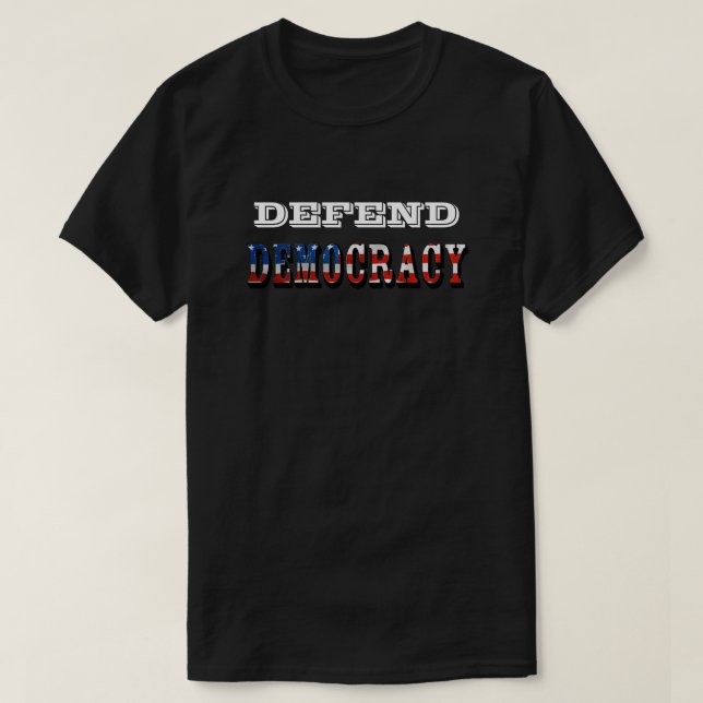CAMISETA DEFENDER DEMOCRACIA (Frente do Design)