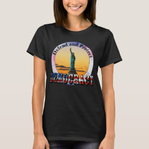 Camiseta Defender e proteger a DEMOCRACIA