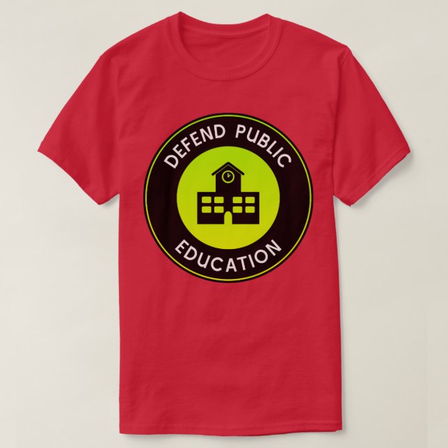 Camiseta Defender Escolas de Apoio à Educação Pública (Frente do Design)