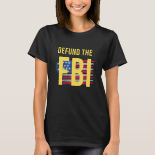 Camiseta Defender o FBI e a bandeira americana