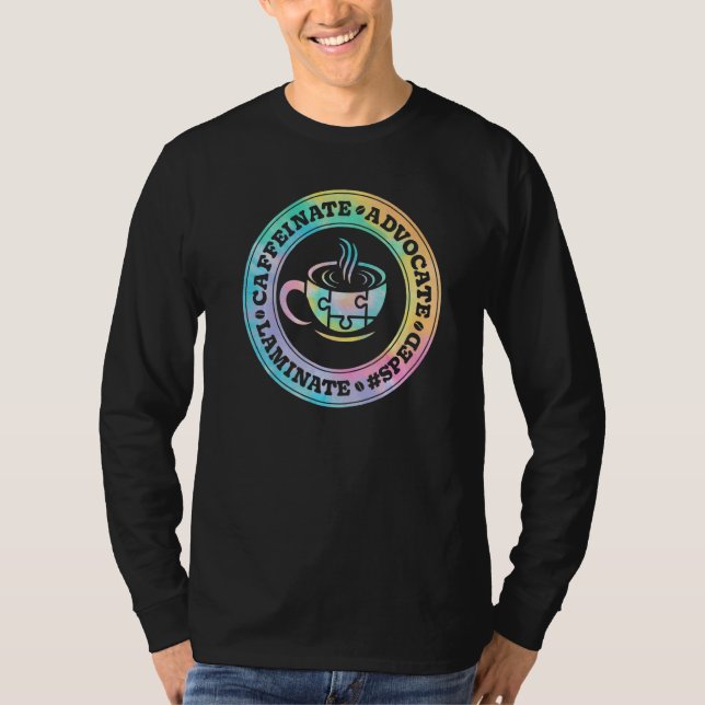 Camiseta Defensor Cafeinado Laminado Professor SPED Especia (Frente)