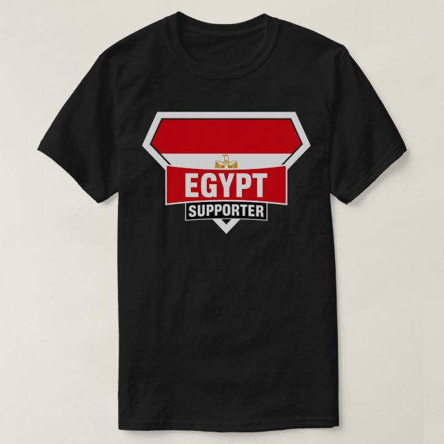 Camiseta Defensor da Super Bandeira do Egito (Frente do Design)