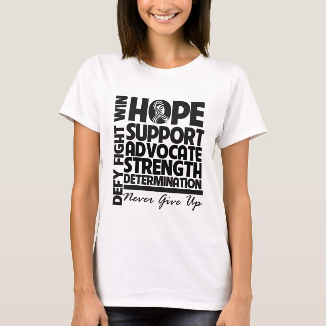 Camiseta Defensor de Esperança de Canceres Carcinoides (Frente)