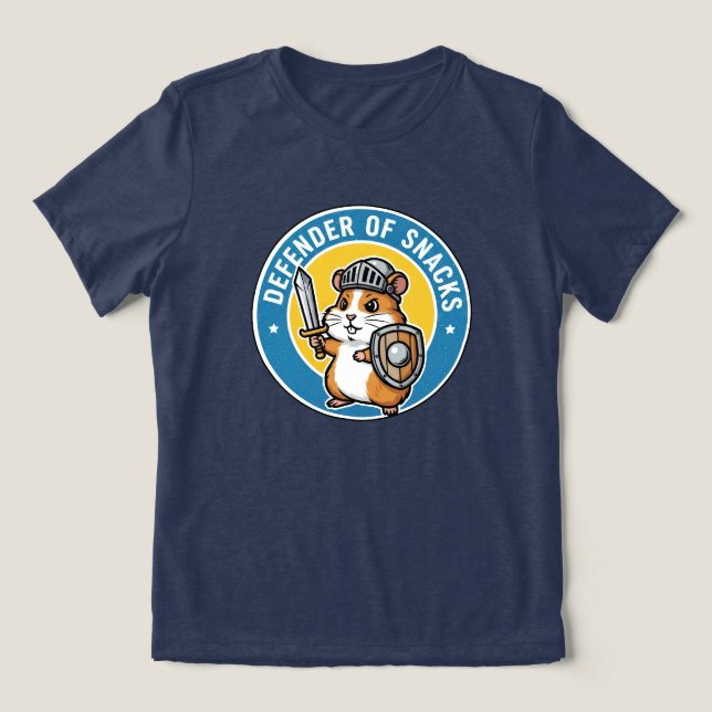 Camiseta Defensor do Hamster de Lanches (Design frontal)