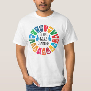 Camiseta Defensor dos Objetivos Globais dos DG das Nações