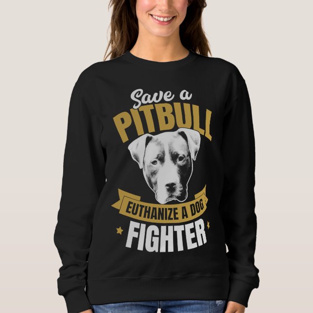 Camiseta Defensor Pitbull Guarde Um Botão Para Eutanáizar U (Frente)