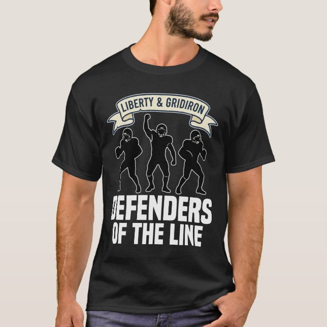 CAMISETA DEFENSORES DA LINHA - FUTEBOL DE NEW ENGLAND (Frente)