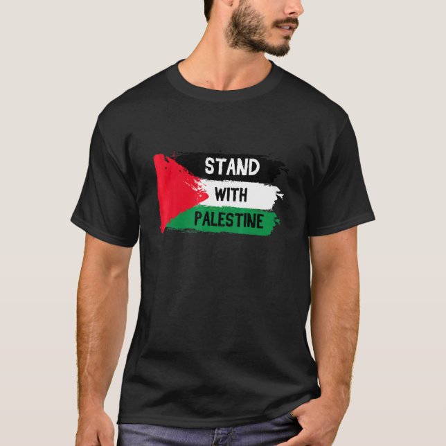 Camiseta Defensores da Palestina Libertem Gaza Jerusalém (Frente)