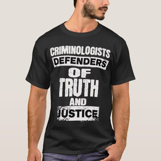 Camiseta Defensores Da Verdade Criminologista E Forense (Frente)
