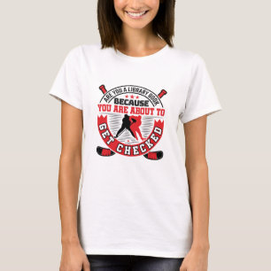 Camiseta Defesa de Hockey prestes a ser checada como engraç