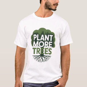 Camiseta Defesa Ecológica e Ambiental Plante Mais Árvores