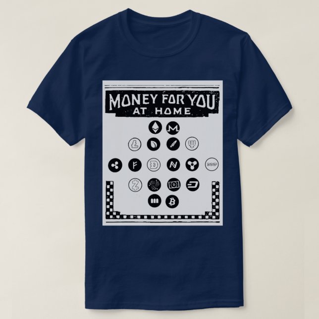 Camiseta Defi - Crypto - moeda Vintage (Frente do Design)
