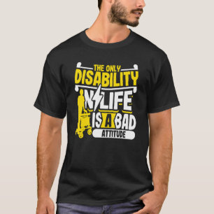 Camiseta Deficiência em cadeira de rodas Humor Paraplégico