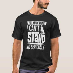 Camiseta Deficiência em cadeira de rodas Humor Paraplégico
