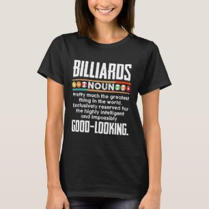 Camiseta Definição Billiards - Piscina Engraçada Billiard 8