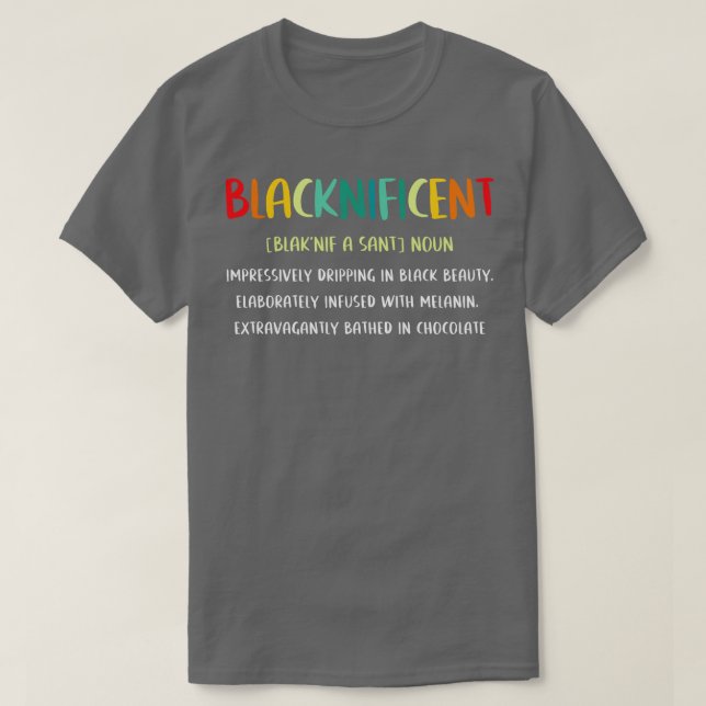 Camiseta Definição Blacknificente 1 (Frente do Design)