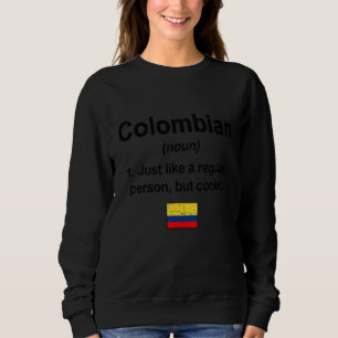 Camiseta Definição Colombiana Bandeira da Colômbia Orgulho 
