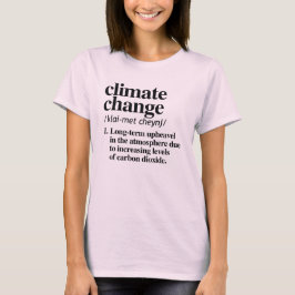 CAMISETA DEFINIÇÃO DAS ALTERAÇÕES CLIMÁTICAS