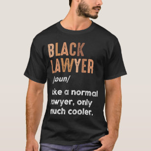 Camiseta Definição de Advogado Negro Advogados Afro-America