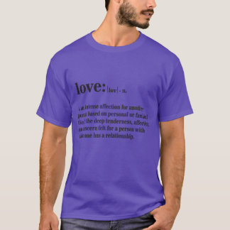 Camiseta Definição de amor menino