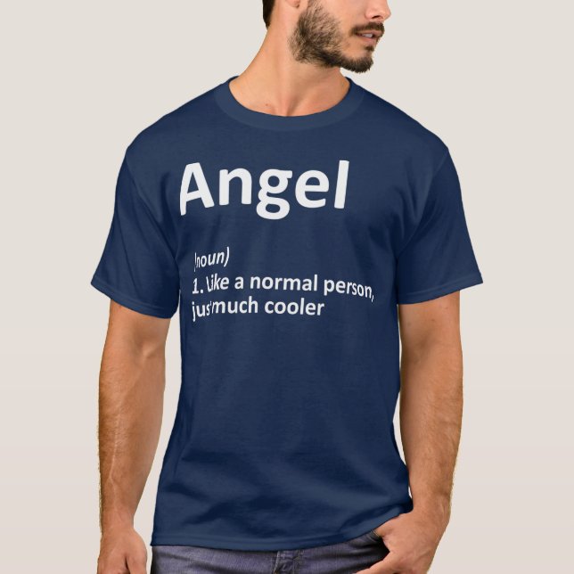 Camiseta Definição de ANGEL Nome Personalizado Presente Fun (Frente)