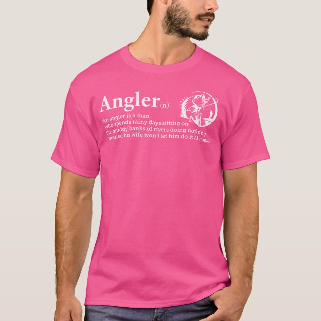 Camiseta Definição De Anglês Engraçado Pesca Lover Angling (Frente)